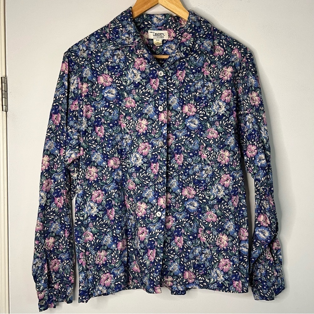 Liberty of London | 2 Piece Vintage Shirt & Skirt Set | Size Medium